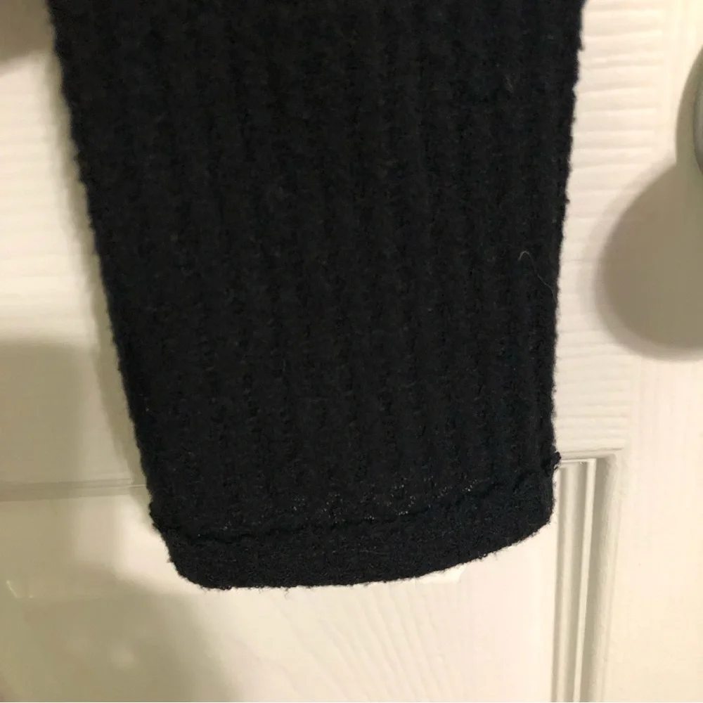 **SOLD**Hollister | open back long sleeve black waffle knit blouse shirt top - Picture 6 of 8